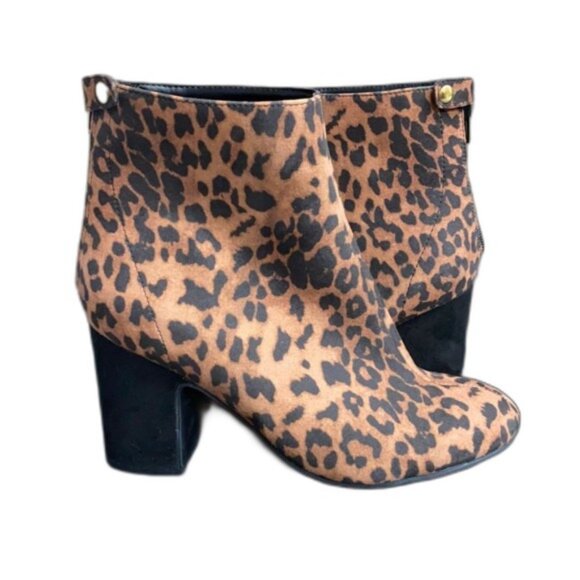 Steve Madden Shoes - Steve Madden Confident Leopard Booties Animal Print Boots NEW 7.5